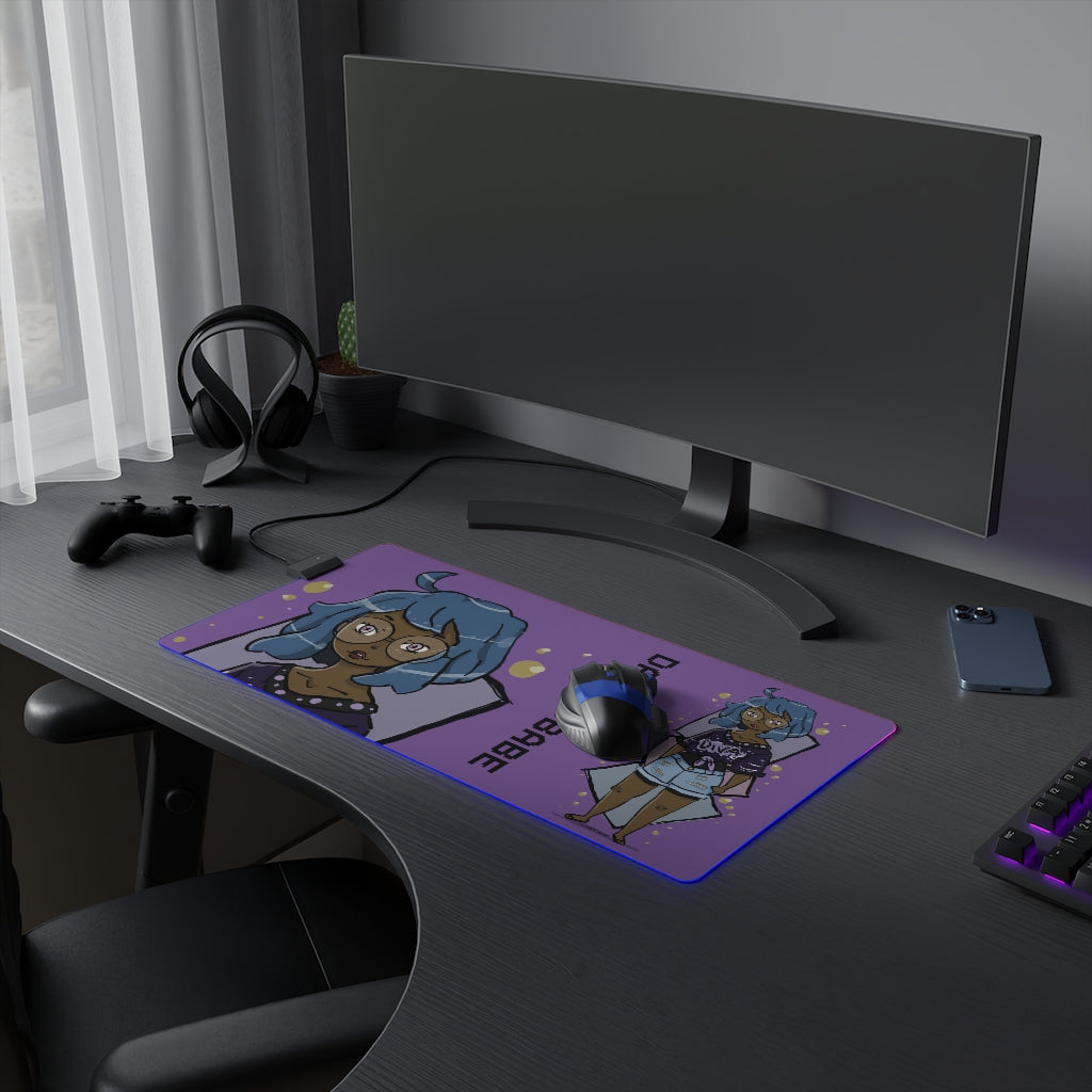 Diva Nerd LED Gaming Mouse Pad [PURPLE]