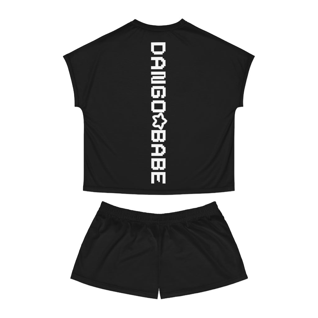 Sad P***y Women's Short Pajama Set [JET BLACK]