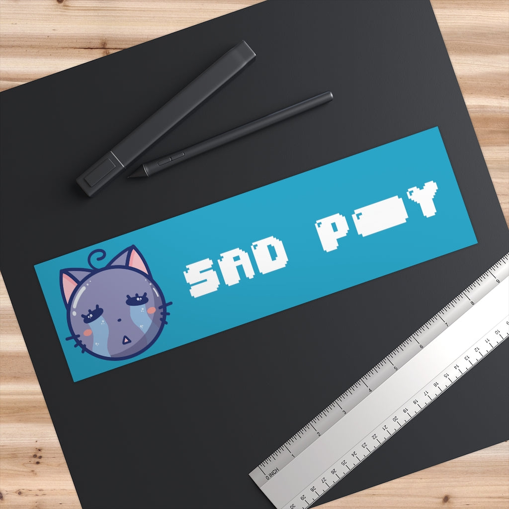 Sad P***y Bumper Stickers [TEAL]